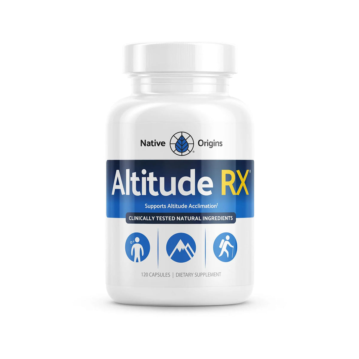 Altitude RX OxyBoost, botella, facilita aclimatación en altura con 60 porciones.