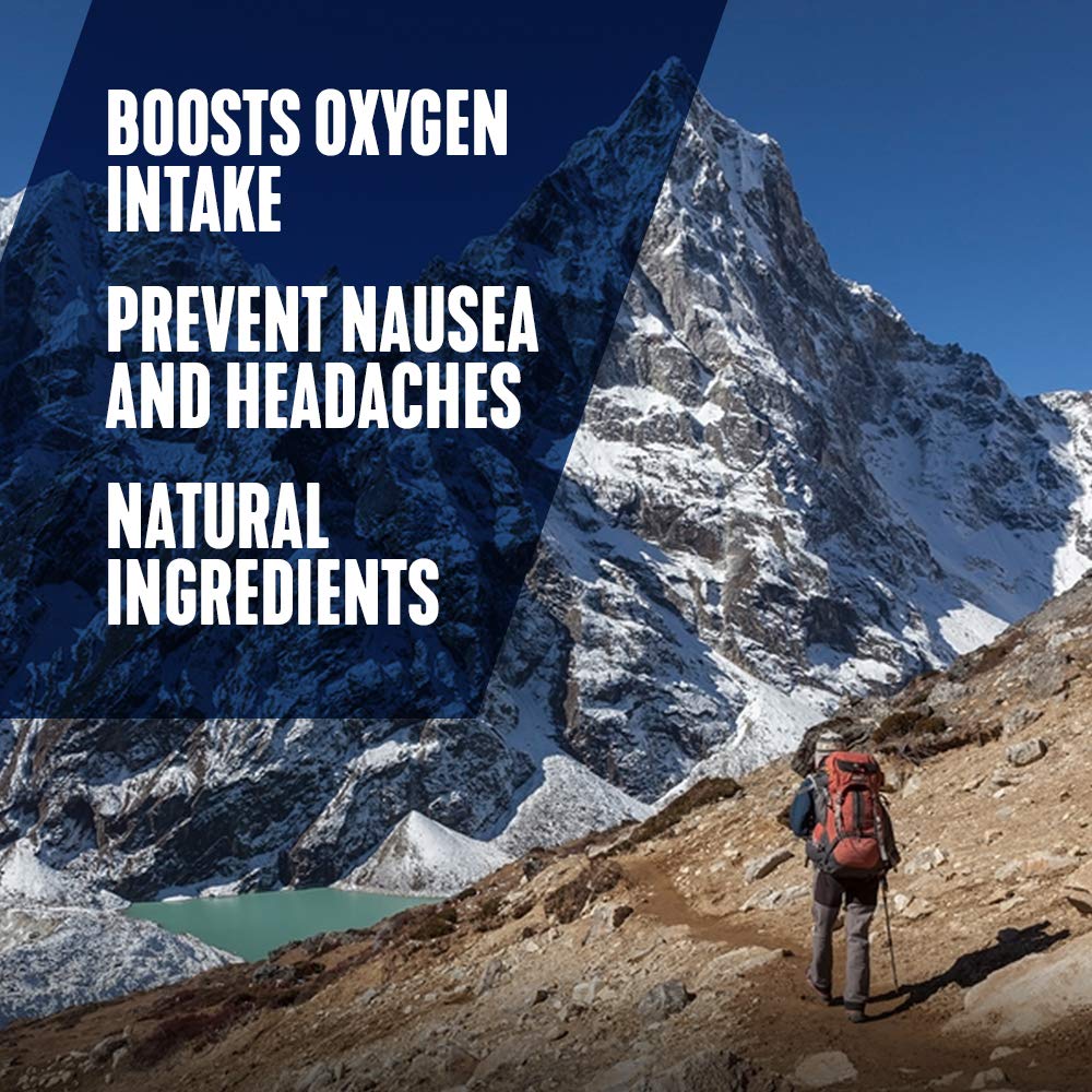 Altitude RX OxyBoost, etiqueta frontal, reseña clara de ingredientes para aclimación.
