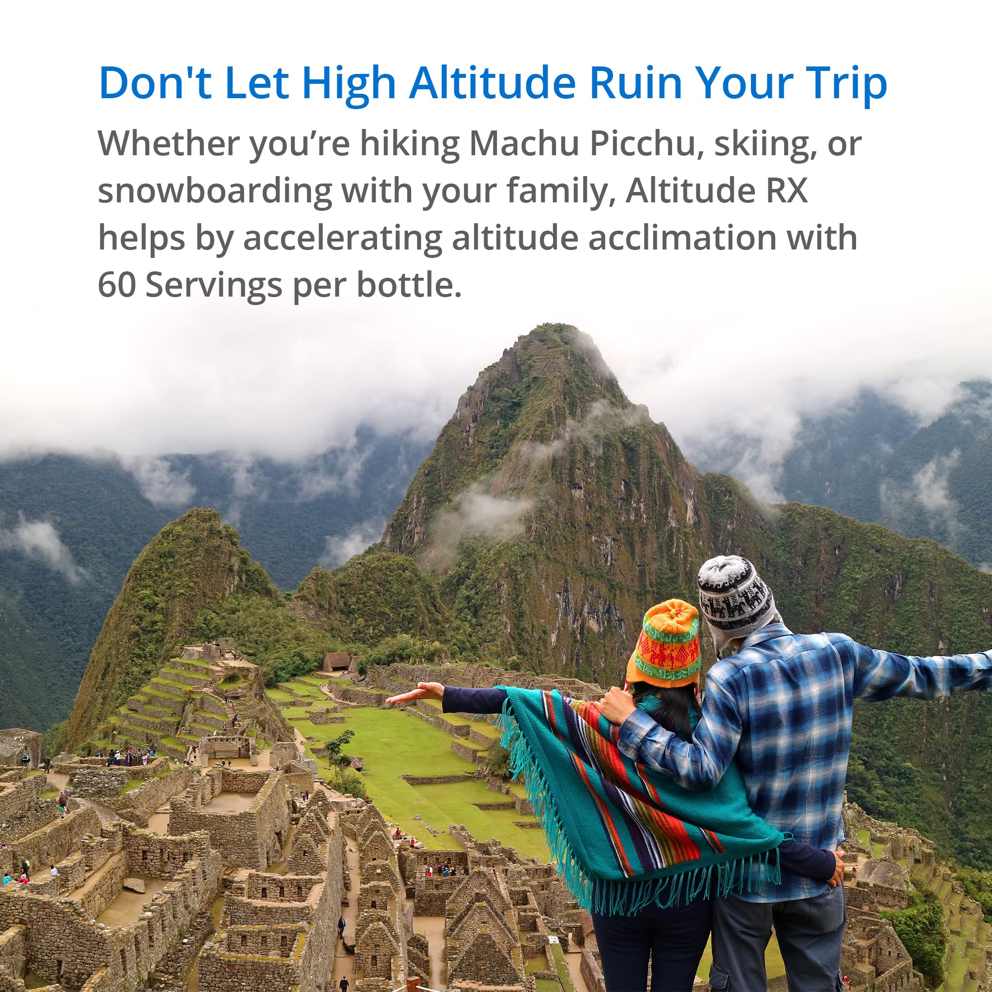 Altitude RX OxyBoost, tapón dosificador, toma rápida durante excursiones.