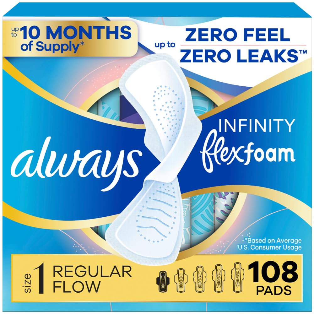 Always Infinity FlexFoam: tres packs de 36, protección diaria.