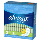 Always Maxi tamaño 2 sin alas, diseño que se ajusta a tus curvas
