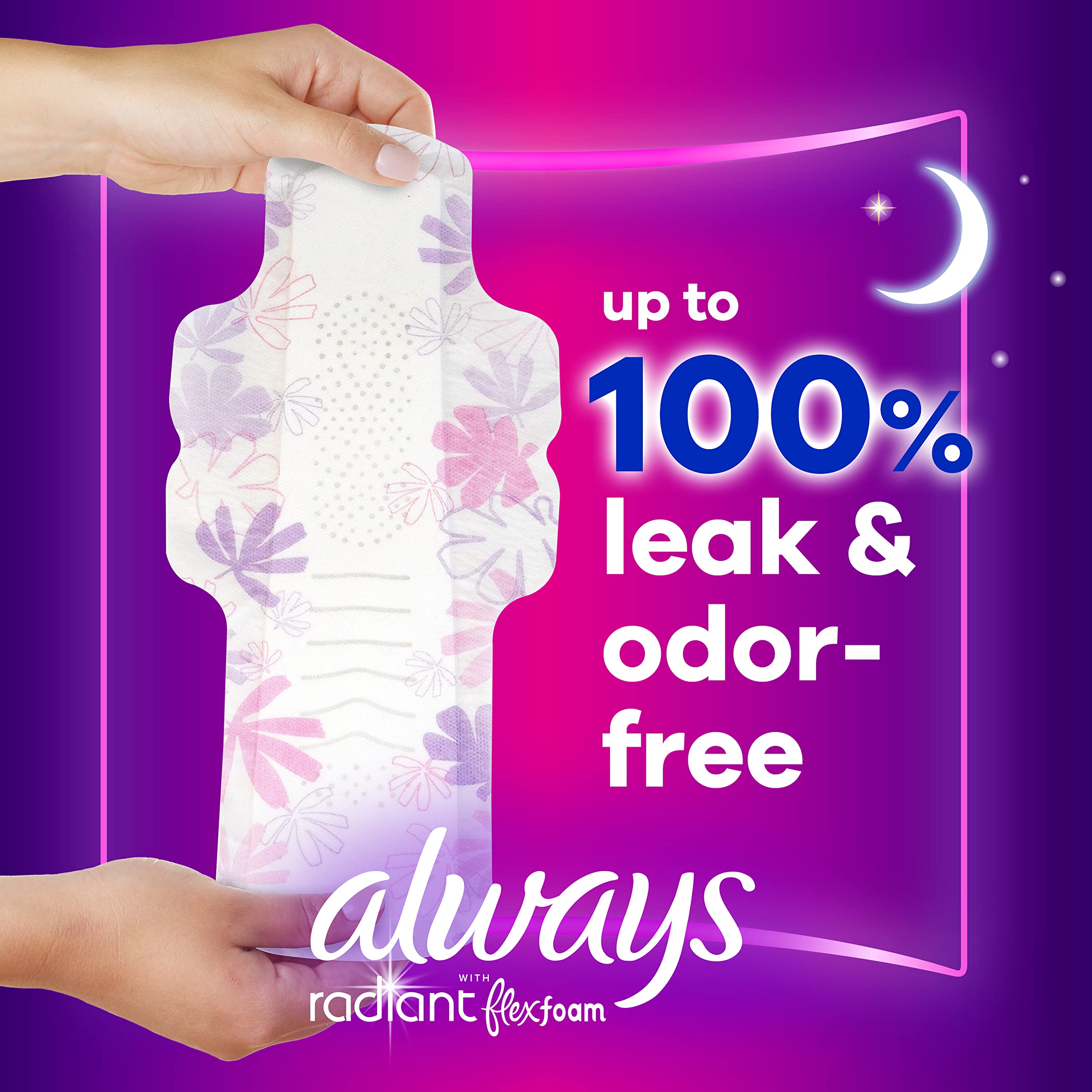 Always Radiant: almohadilla delgada y flexible que se mueve contigo