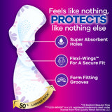 Always Radiant FlexFoam con diseños tropicales: estilo y comodidad para la noche
