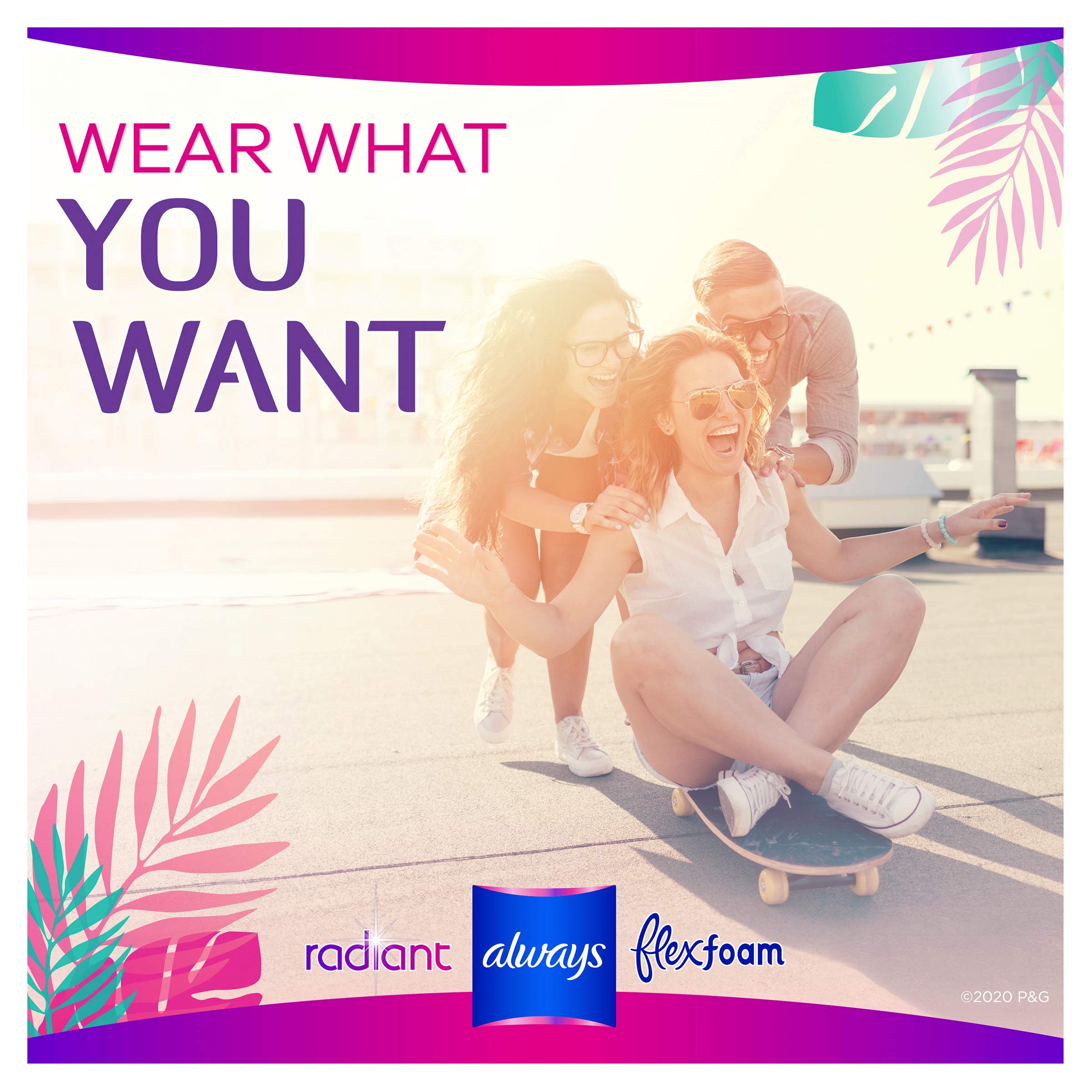 Always Radiant envase compacto para llevar en bolso