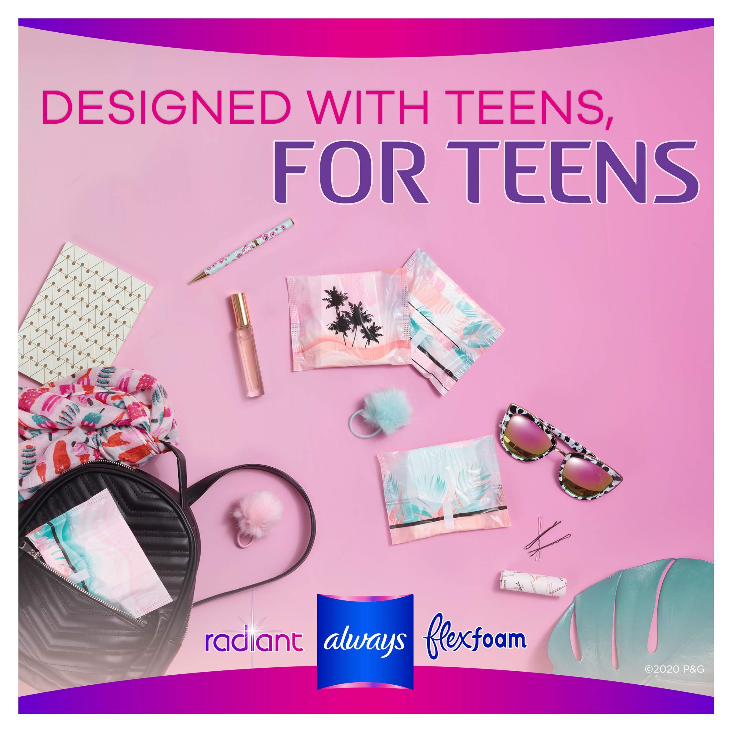 Always Radiant protectores sin aroma con tejido suave para piel sensible