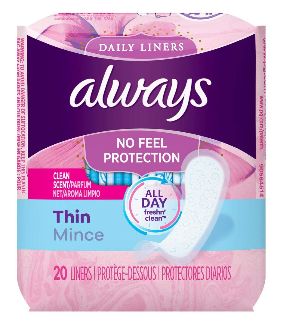 Always Thin protectores perfumados, sensación fresca todo el día