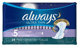 Always Toallas Ultra Finas en primer plano, comodidad diaria y absorción confiable