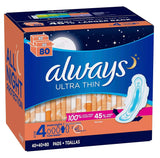 Always Ultra Delgada con Alas visible, protección nocturna confiable para dormir sin interrupciones.