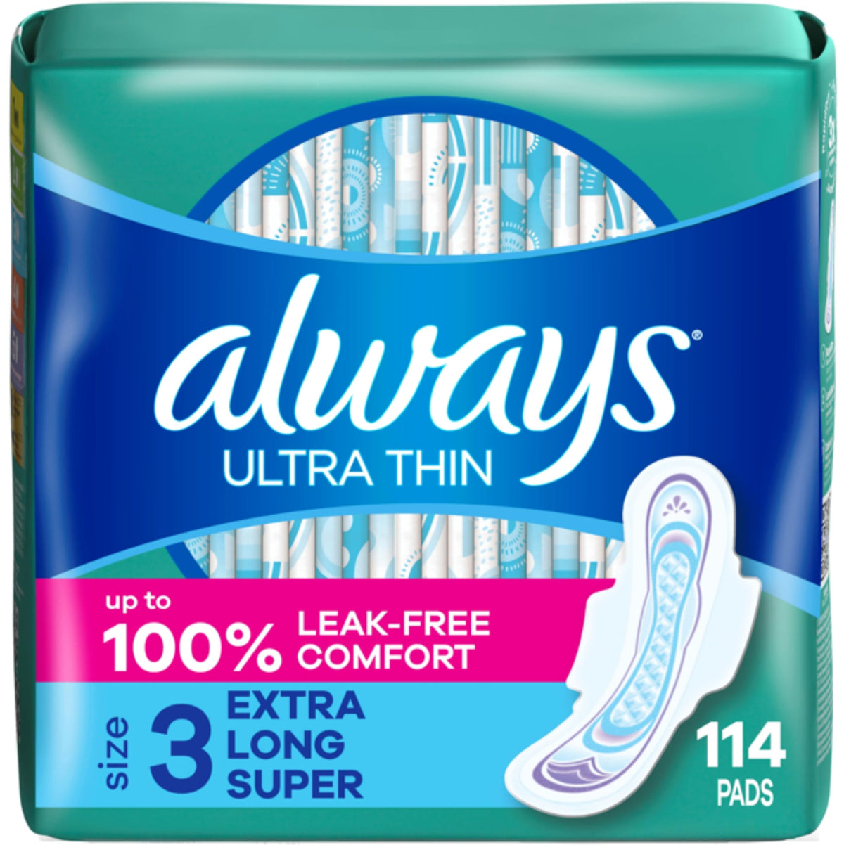 Always Ultra Delgadas talla 3 con alas para protección diaria y discreción