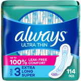 Always Ultra Delgadas talla 3 con alas para protección diaria y discreción