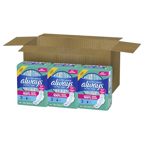 Tecnología de absorción rápida de Always Ultra Delgadas para sensación seca