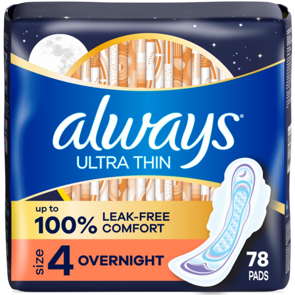 Always Ultra Thin nocturnas con alas ofrecen protección nocturna segura y cómoda.