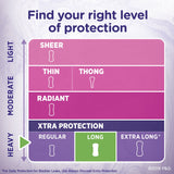 Always Xtra Protection Daily Liners Largos Comodidad hasta 10 horas para uso diario