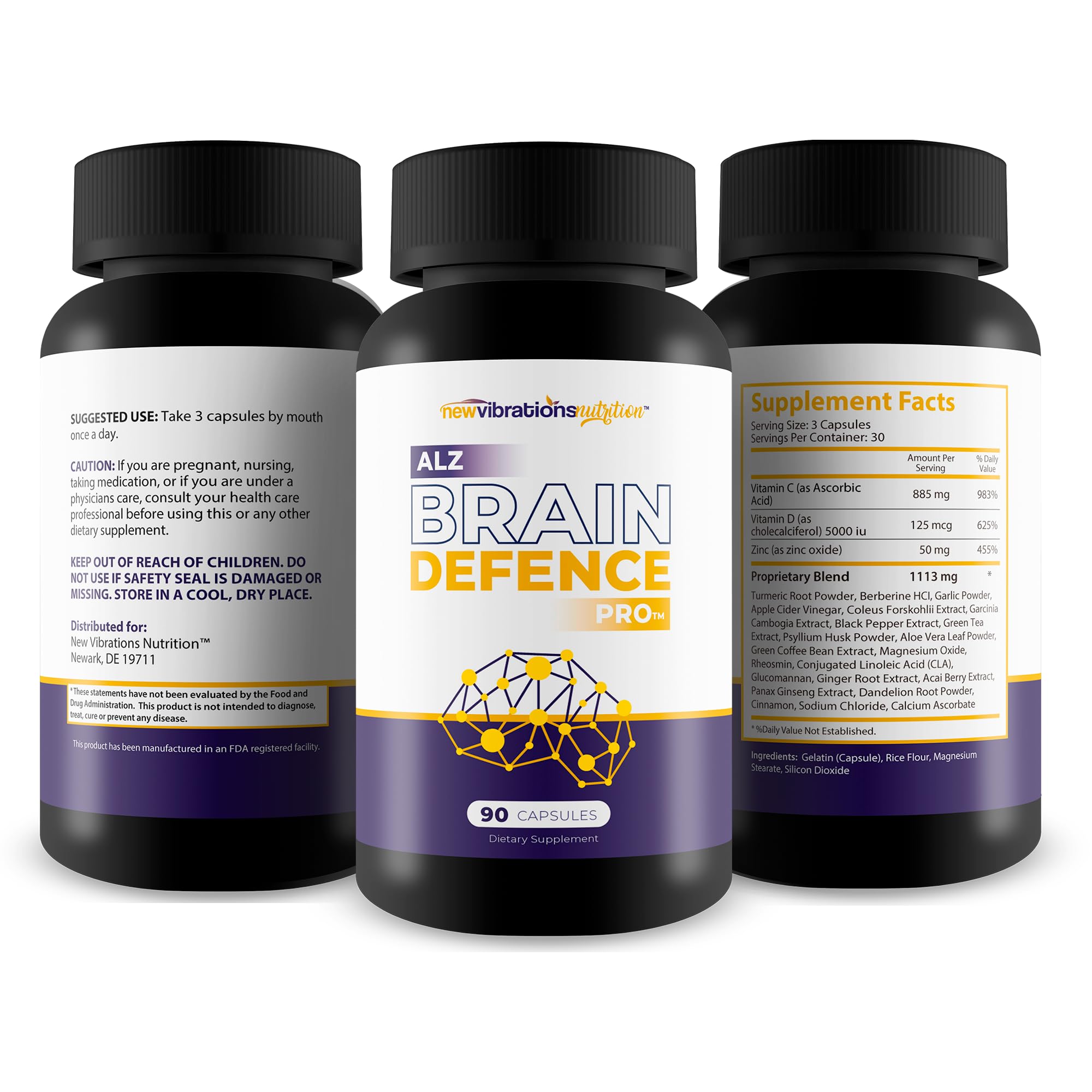 ALZ Brain Defence Pro curcuma, ingrediente natural para funciones cognitivas.