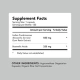 AMANDEAN Boswellia detalle AKBA, ingrediente activo clave.