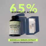 AMANDEAN Boswellia etiqueta frontal, información clara para elegir suplemento diario.