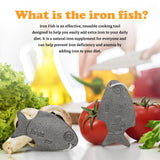 Amareu Iron Fish infunde hierro en agua caliente para bebidas y caldos.