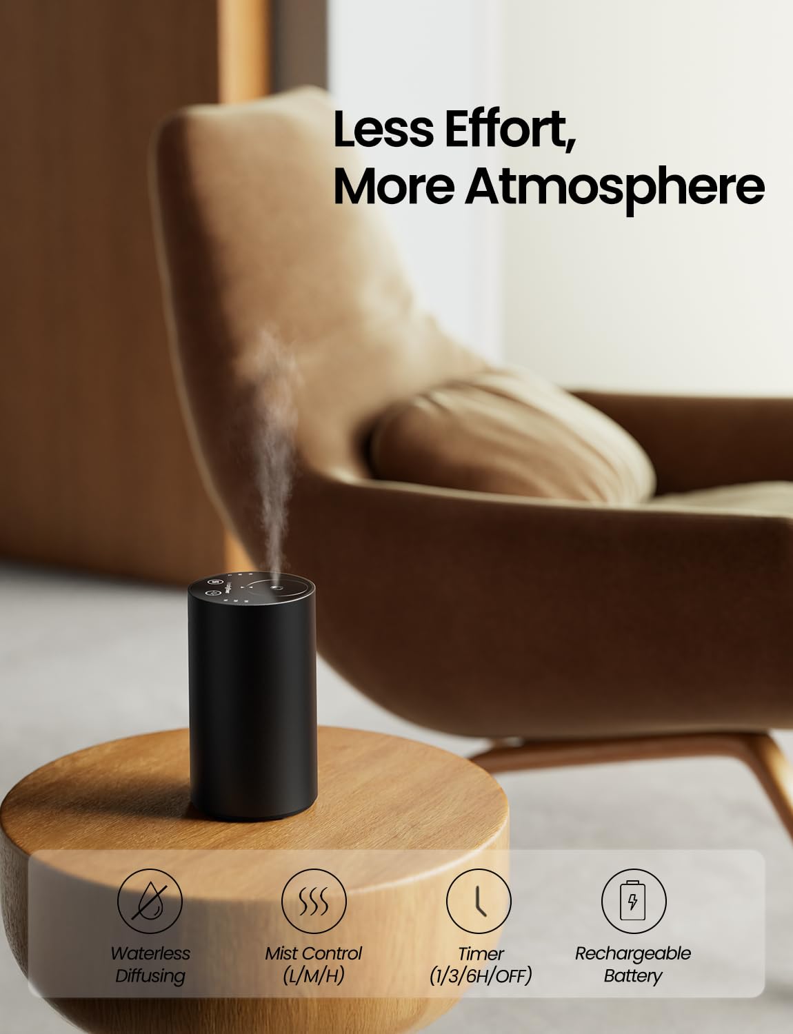 Difusor Amazing Flower de aluminio premium, diseño minimalista y resistente.