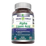 Amazing Formulas ácido lipoico 300 mg, cápsulas para uso diario.