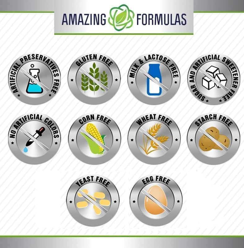 Isoleucina 250 mg en Amazing Formulas BCAA para equilibrio de aminoácidos