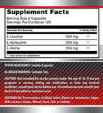 Leucina 500 mg en Amazing Formulas BCAA, soporte de aminoácidos