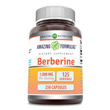 Amazing Formulas Berberina 1000mg en bote, apoyo diario