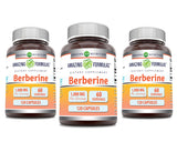 Berberina Amazing Formulas 1000 mg, cápsulas fáciles de tragar para apoyo nutricional diario.