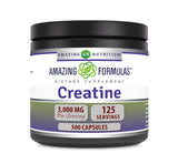 Amazing Formulas Creatina 3000 mg, caja del producto, ideal para sesiones de entrenamiento.