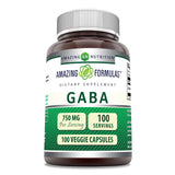 Amazing Formulas GABA cápsulas vegetales para apoyo diario de relajación