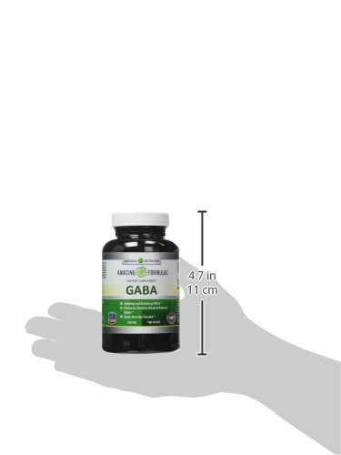 Dosis de 750 mg destacada en la etiqueta de GABA