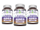 Amazing Formulas L-Arginina cápsulas frente: cápsulas fáciles de tragar para uso diario.