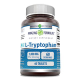 Amazing Formulas L-triptófano 1000 mg, tableta en botella, uso diario recomendado