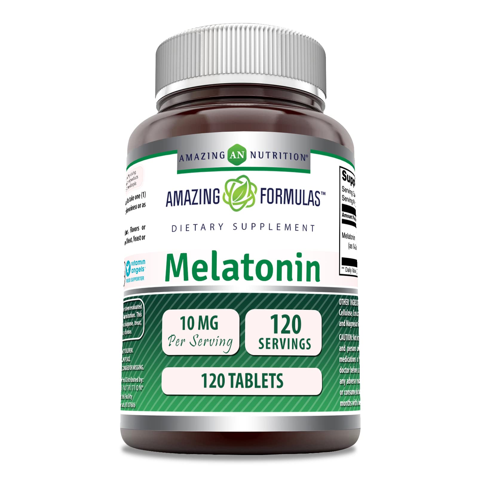 Amazing Formulas melatonina 10 mg en tableta para apoyar el descanso nocturno