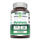 Amazing Formulas melatonina 10 mg en tableta para apoyar el descanso nocturno