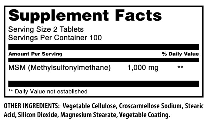 Amazing Formulas MSM: pruebas de terceros para confianza en la fórmula.