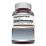 Amazing Formulas Selenium 200 mcg etiqueta del frasco con datos útiles.