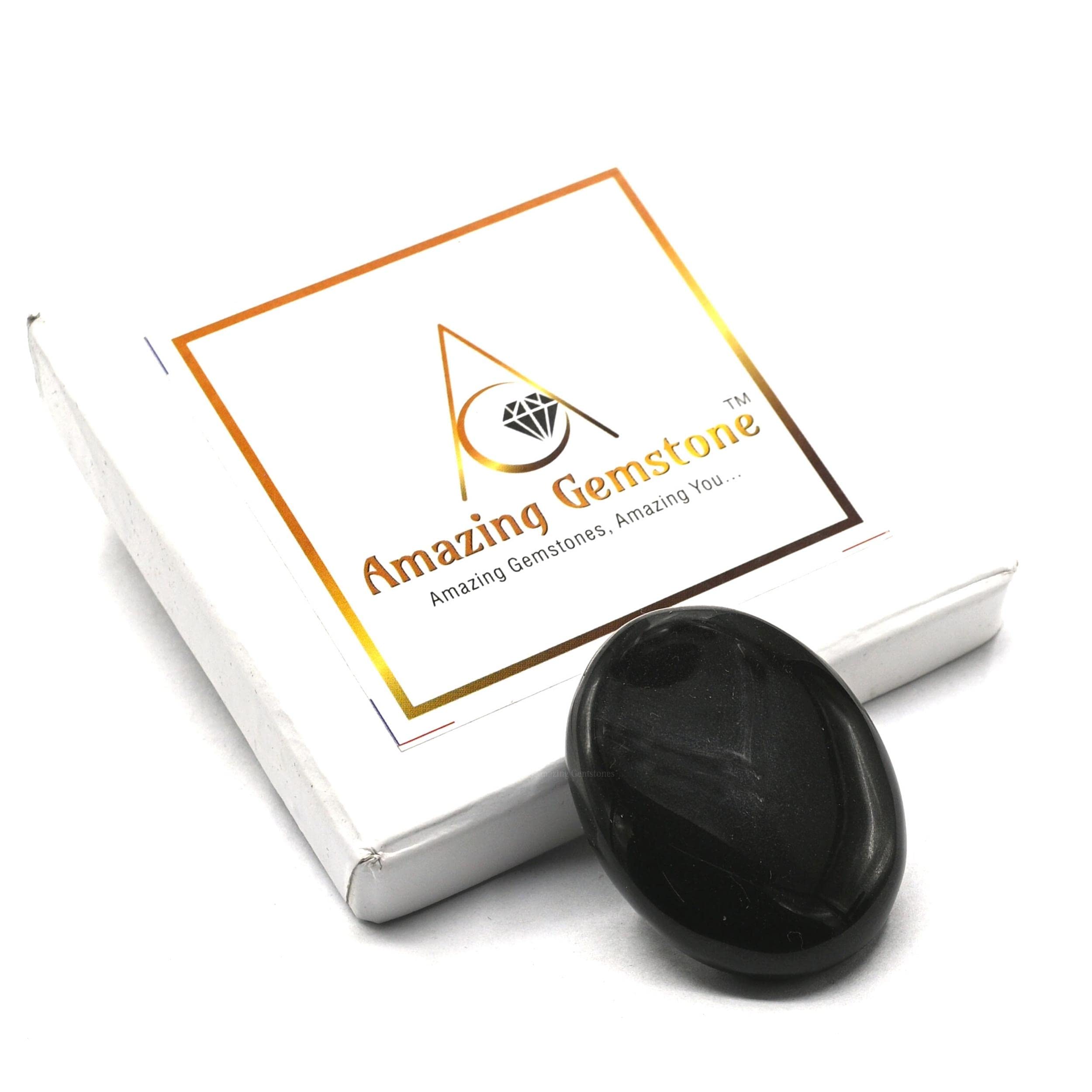 Amazing Gemstone: acabado satinado en ágata negra para regalo elegante.