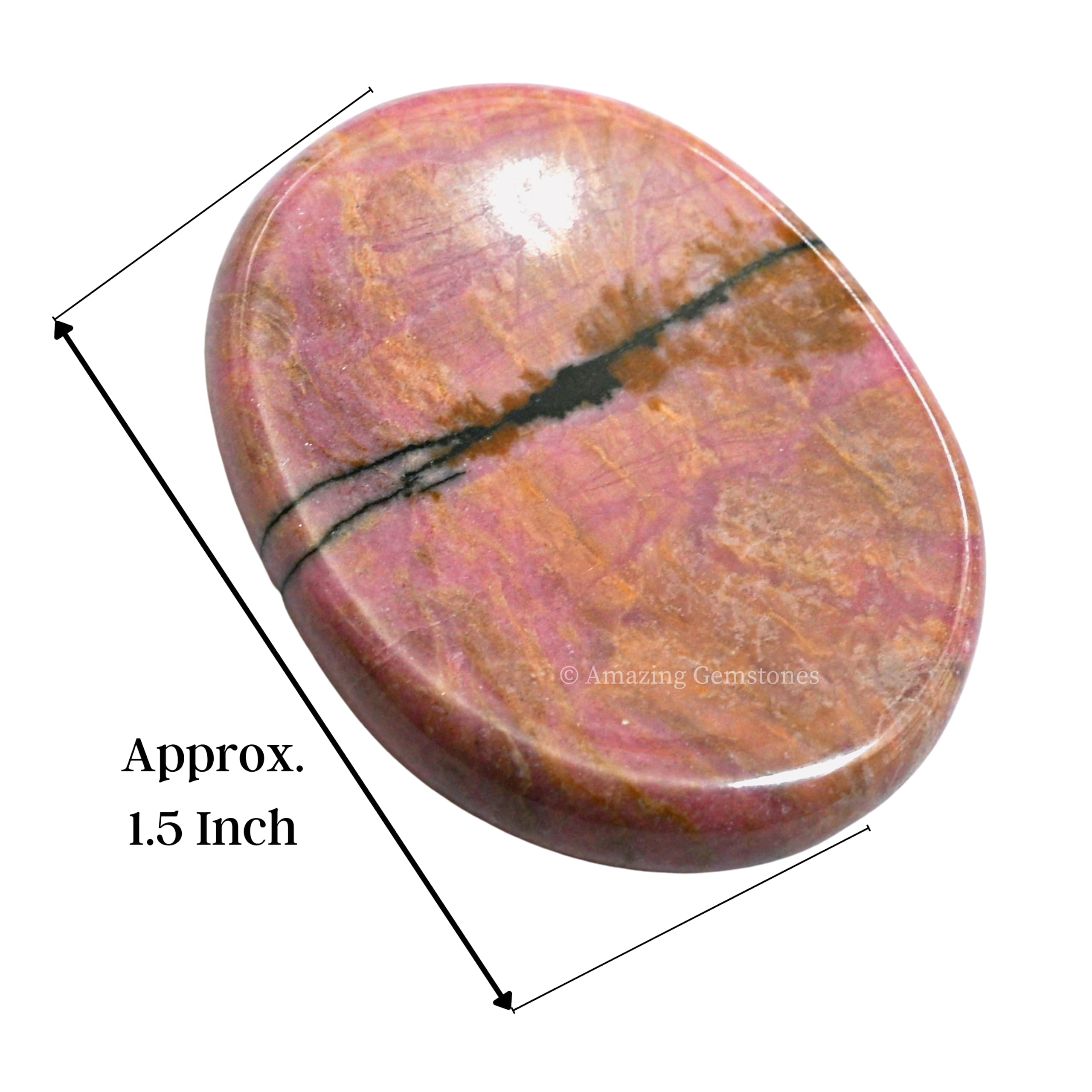Accesorio de meditacion de Amazing Gemstone: piedra en la palma para equilibrio emocional
