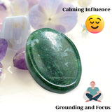 Accesorio táctil Amazing Gemstone Moss Agate para tranquilidad diaria.