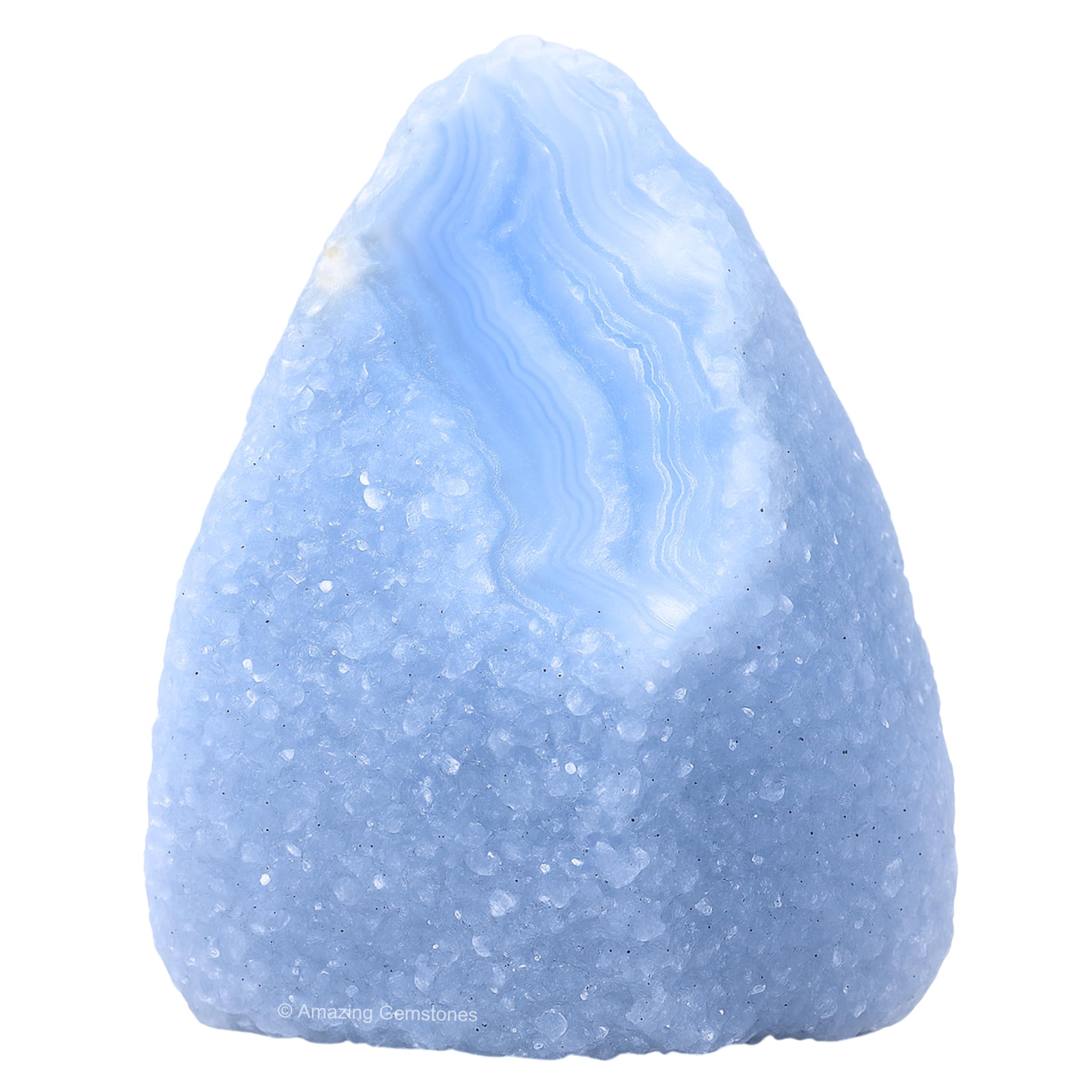 Amazing Gemstone ágata azul encaje crudo para proyectos de pulido y creatividad manual.