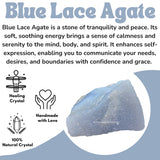 Amazing Gemstone ágata azul encaje crudo con patrón natural único para decoración y joyería.