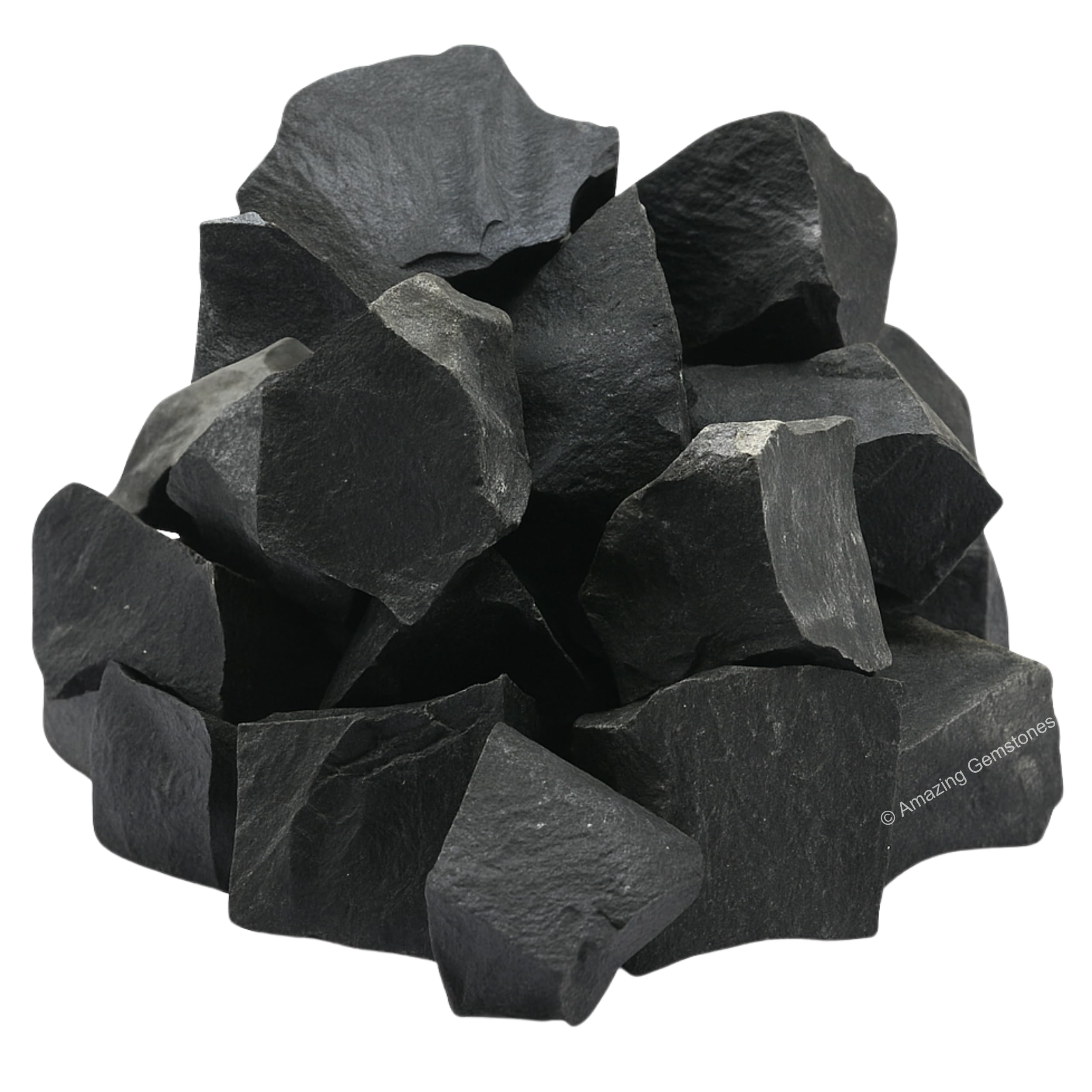 Amazing Gemstone Ágata Negra cruda, enfoque de protección y claridad para tu espacio.