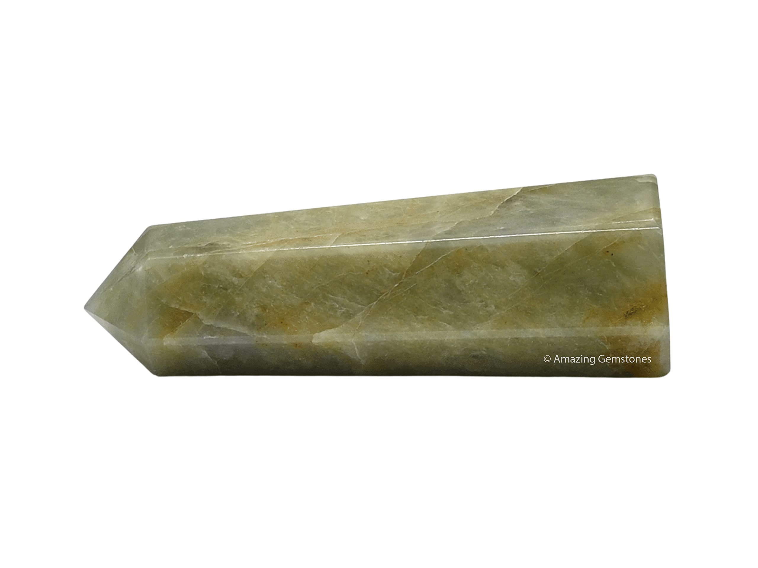 Amazing Gemstone aguamarina amarilla obelisco para energización y equilibrio