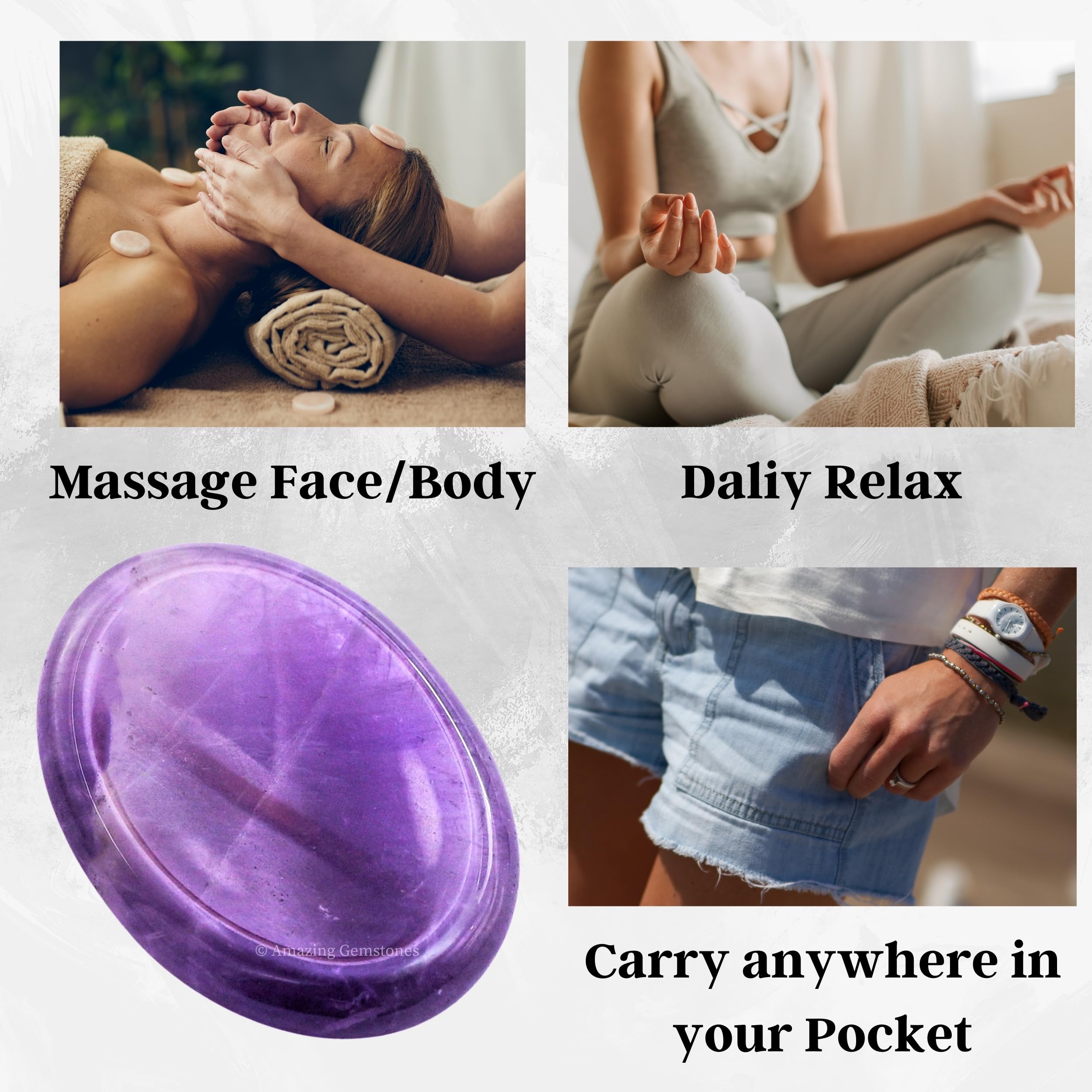 Amazing Gemstone Amatista: complemento de meditación para equilibrio emocional.