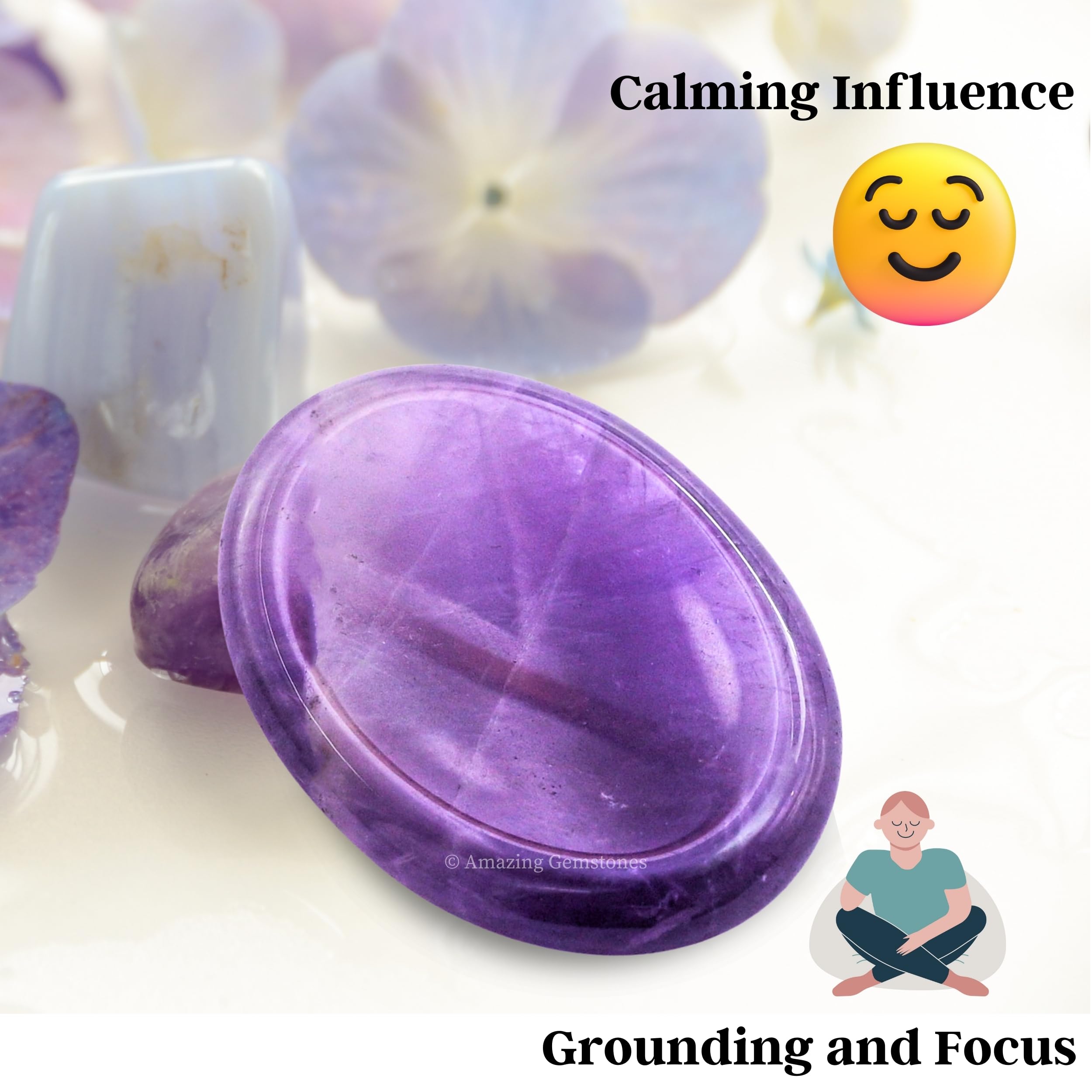 Amazing Gemstone Amatista: regalo ideal para madre y adolescentes que buscan serenidad.