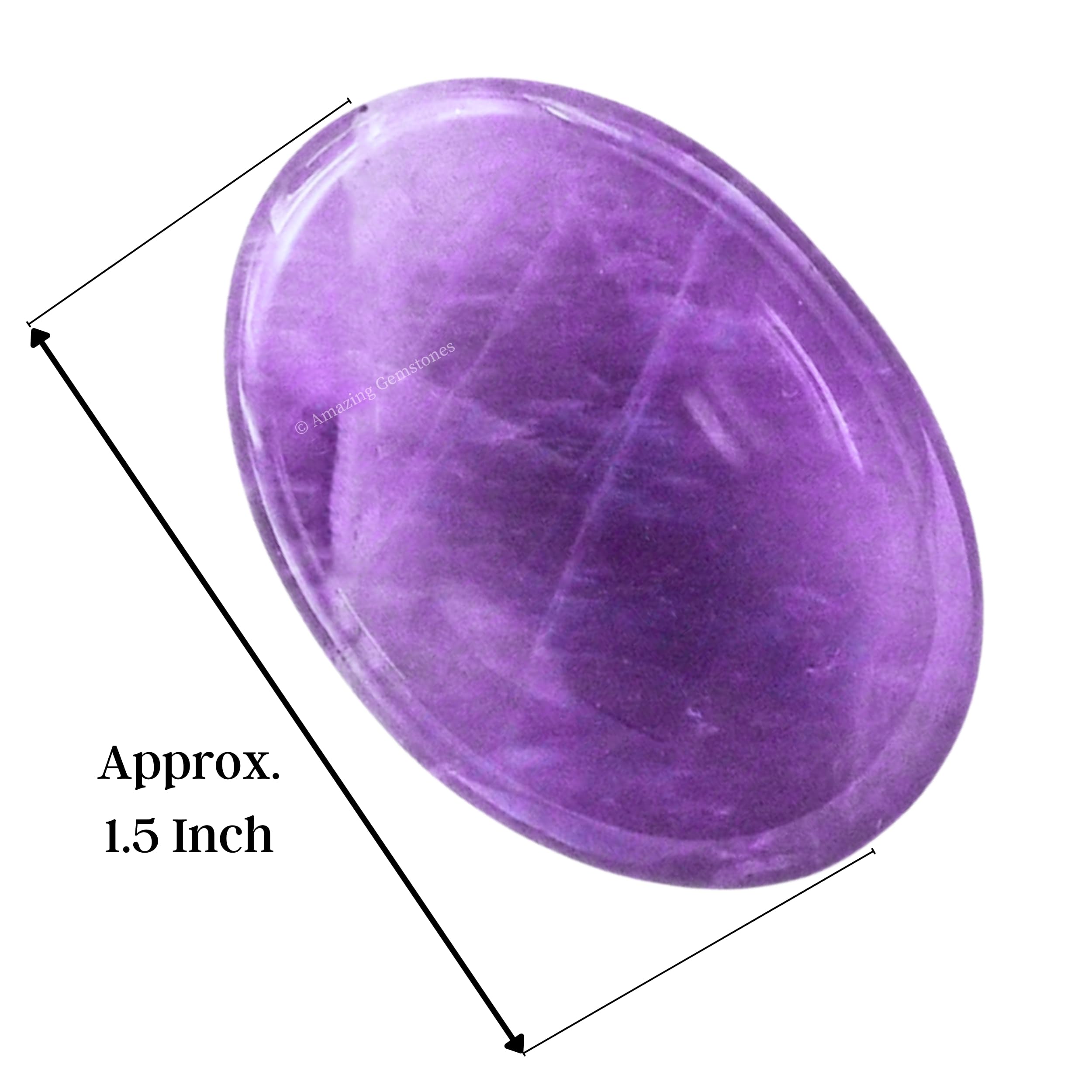 Amazing Gemstone Amatista: superficie suave para manejo consciente y calma.