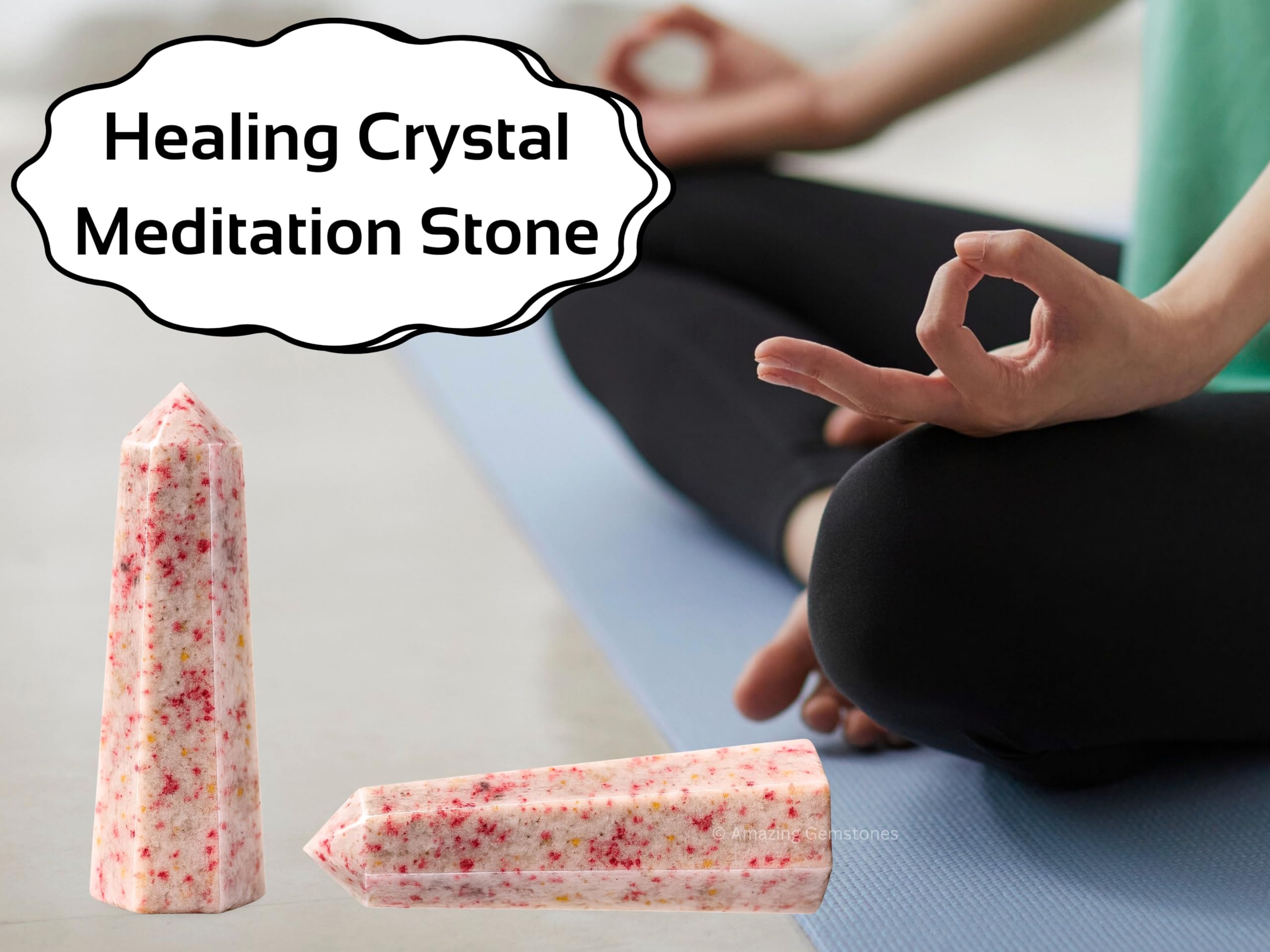 Amazing Gemstone uso diario en meditacion y oficina para centrarse.