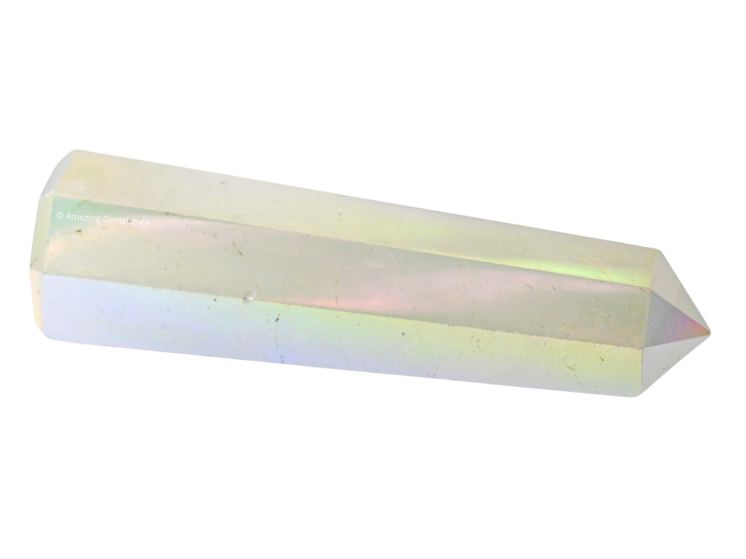 Amazing Gemstone Angel Aura Quartz, energía Reiki suave para armonizar espacios.