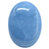 Piedra Angelite de Amazing Gemstone, palma grande para meditación y equilibrio emocional