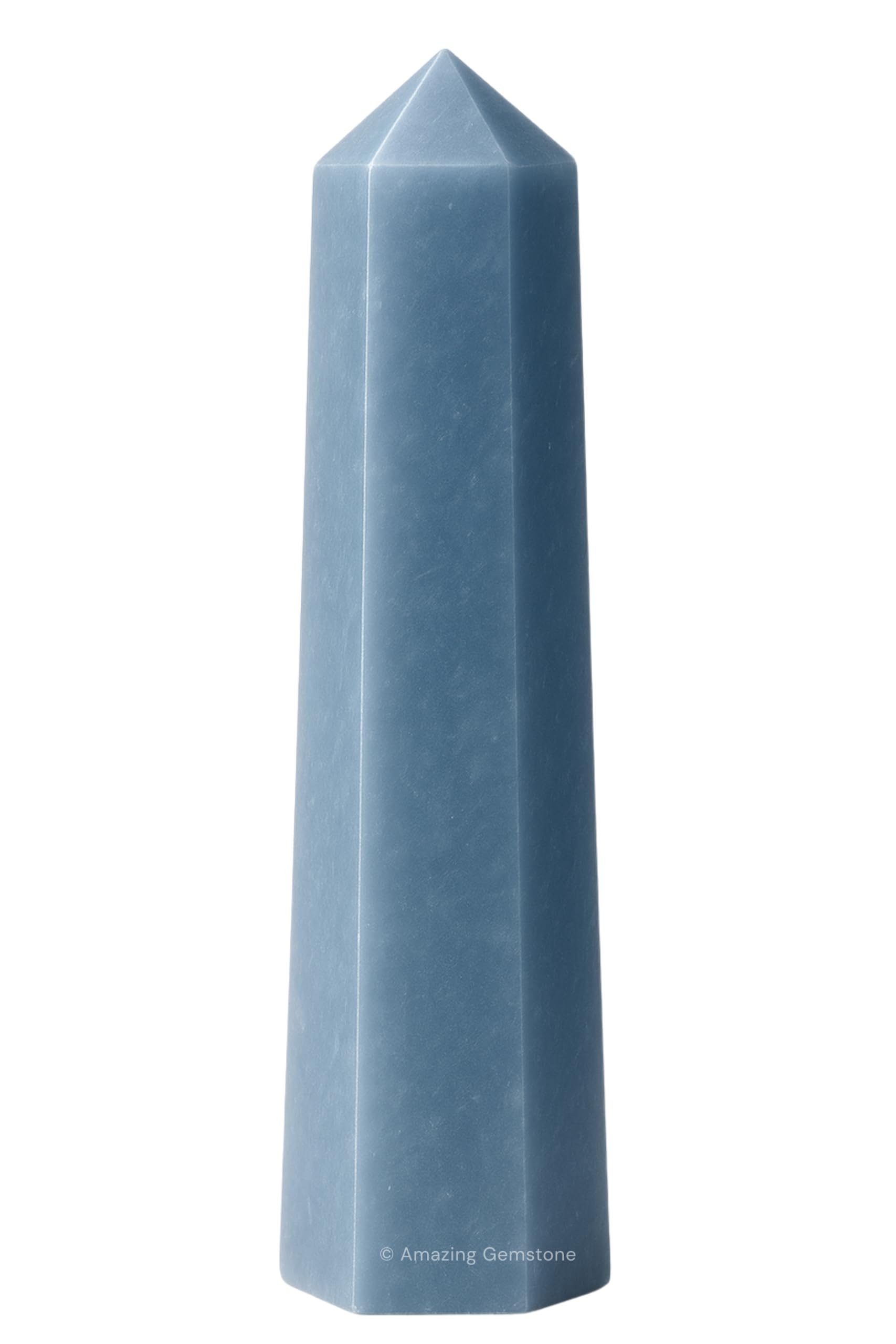 Amazing Gemstone Angelite: torre cristal punta energizante para enfocar energía en el espacio